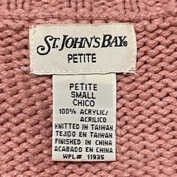 St John’s Bay - Zip Up Sweater Jacket - Size: Petite Small - Picture 7 of 7